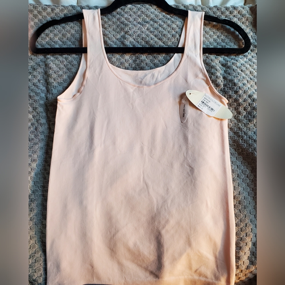 Nordstrom Lingerie 2 way Camisole Tank Ballet Pink Size M NWT